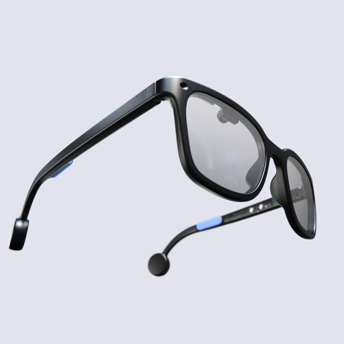 Les lunettes Brilliant Labs Halo, vue de trois quarts