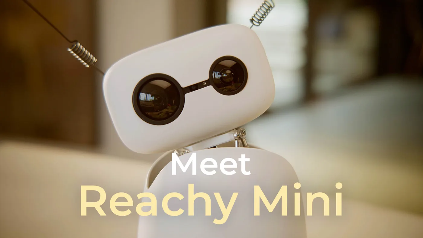 Reachy Mini, le robot de bureau de Pollen Robotics, vue de face